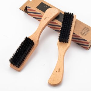 MRDpro Barber Neck Duster – Premium Wooden Handle Hair Sweeping Brush with Soft Bristles for Professional Salon & Barber