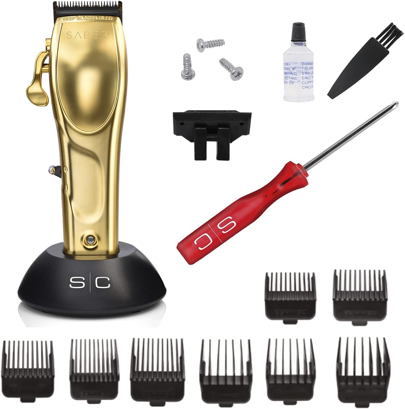 HC-100M(RED) Hair Clipper – Professional Hair Cutting Machine with Powerful Magnetic Motor - Image 3