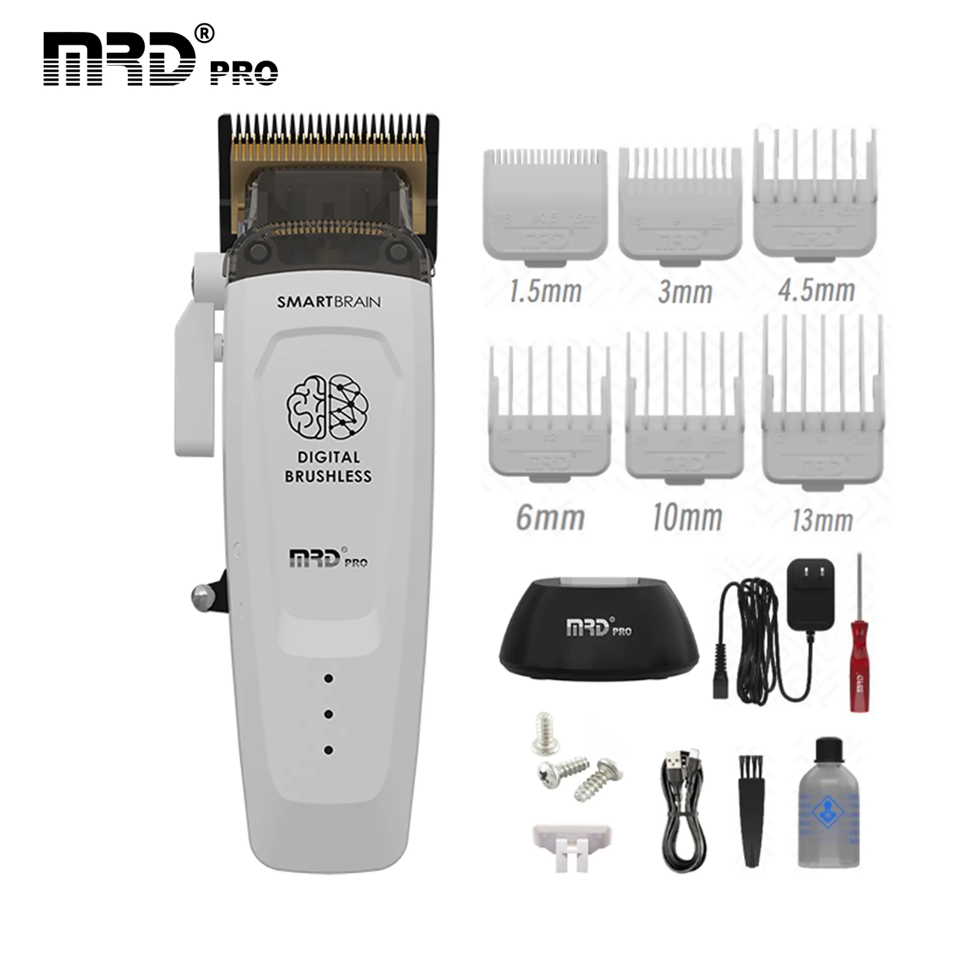 MRDPRO SMART BRAIN HC 90-4-WHITE-Hair Clipper – Intelligent Technology - Image 7