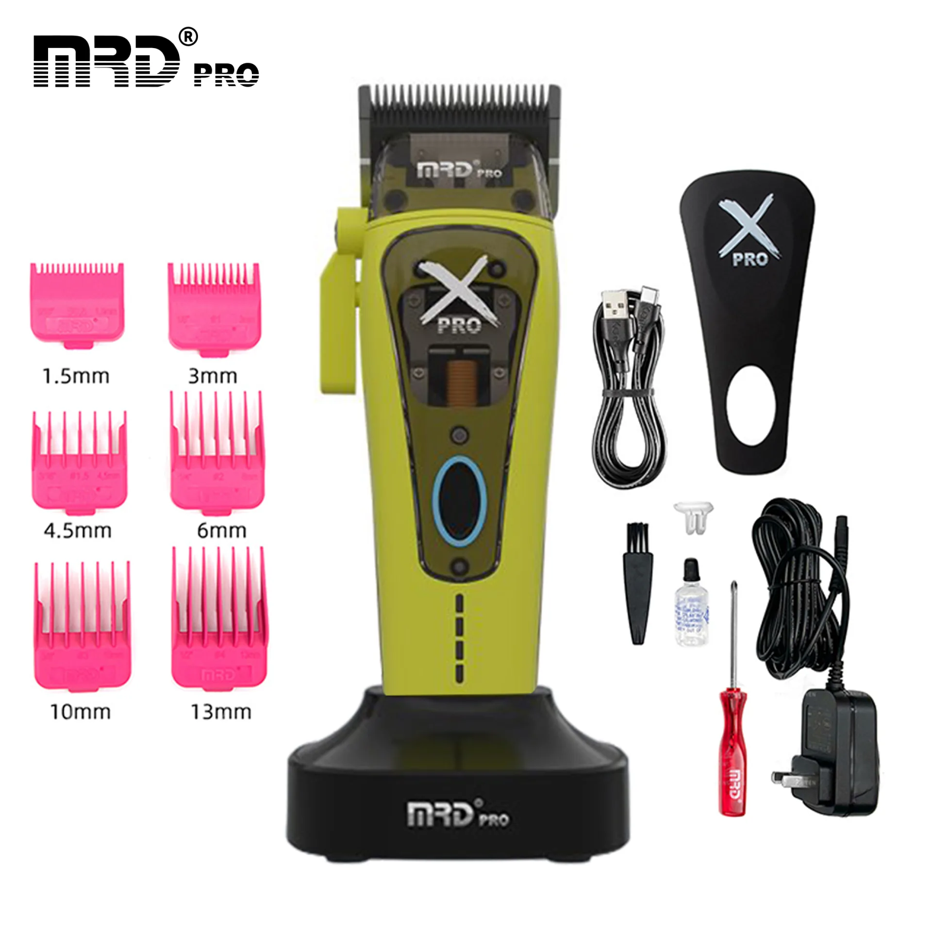 MRDPRO HC-999 XPRO-GREEN– Professional Hair Clipper, Premium - Image 8