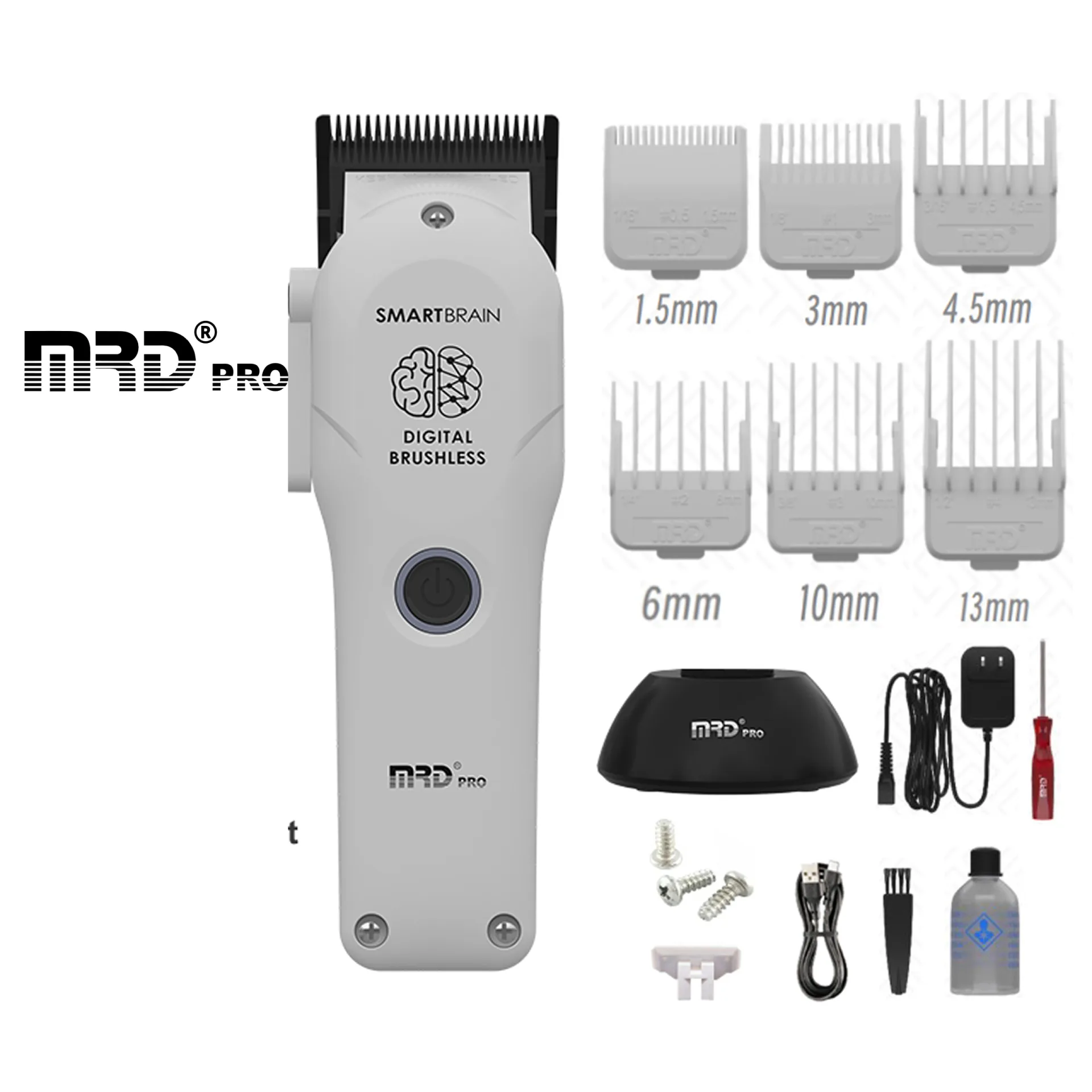 MRDPRO 3969ST Clipper-WHITE- Powerful Motor, Ultra-Close Edging, Sharp & Precise - Image 7