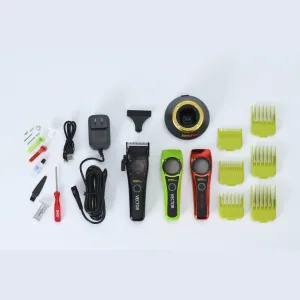Alternative view of Premium Hair Clipper MRD PRO HC-999 – 10,000rpm Magnetic Motor, 2200mAh Battery, Japanese 440C Blades, Smooth & Cool Operation – Comes with Comb & Oil