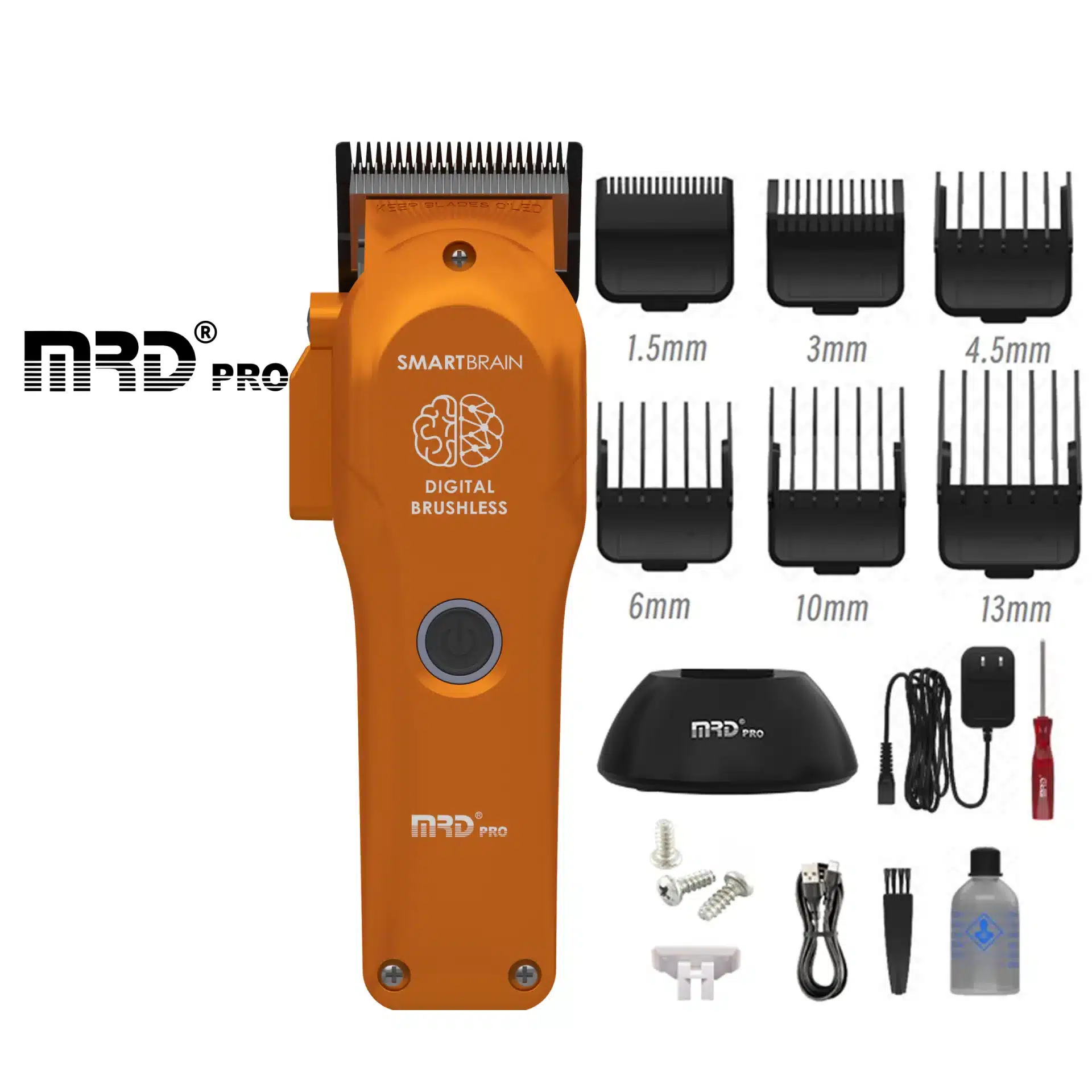 MRDPRO 3969ST Clipper-ORANGE- Powerful Motor, Ultra-Close Edging, Sharp & Precise - Image 7