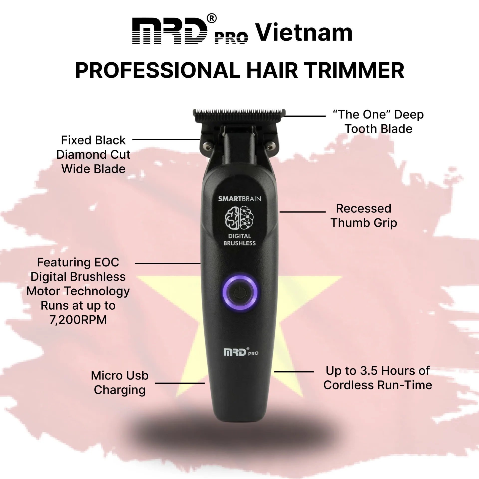 MRDPRO GMT 3969ST-BLACK- Edge Trimmer – Ultra-Close Cutting, Sharp Lines - Image 7