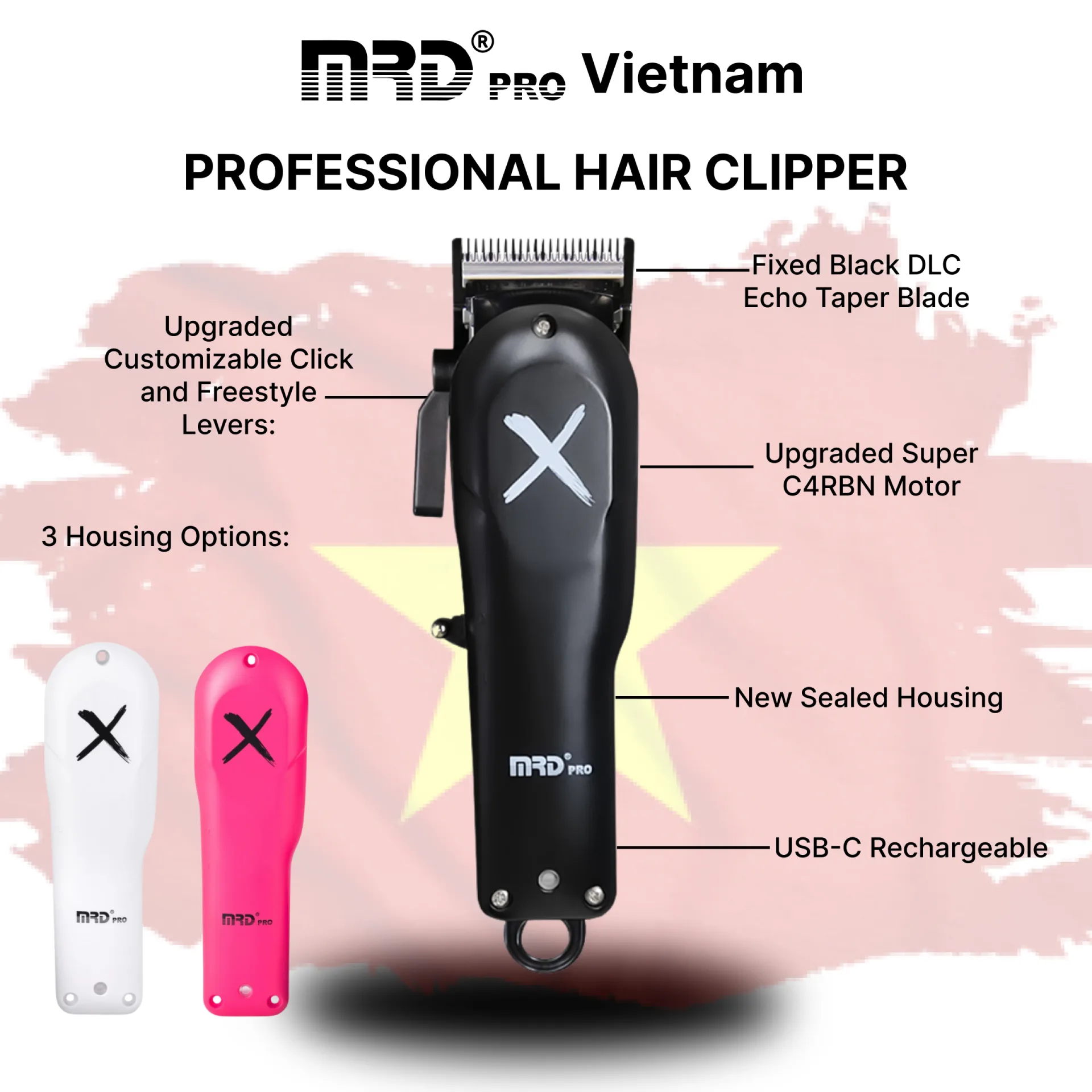 MRDPRO 3969-X Hair Clipper – Powerful, Professional, Barber-Grade Precision - Image 4
