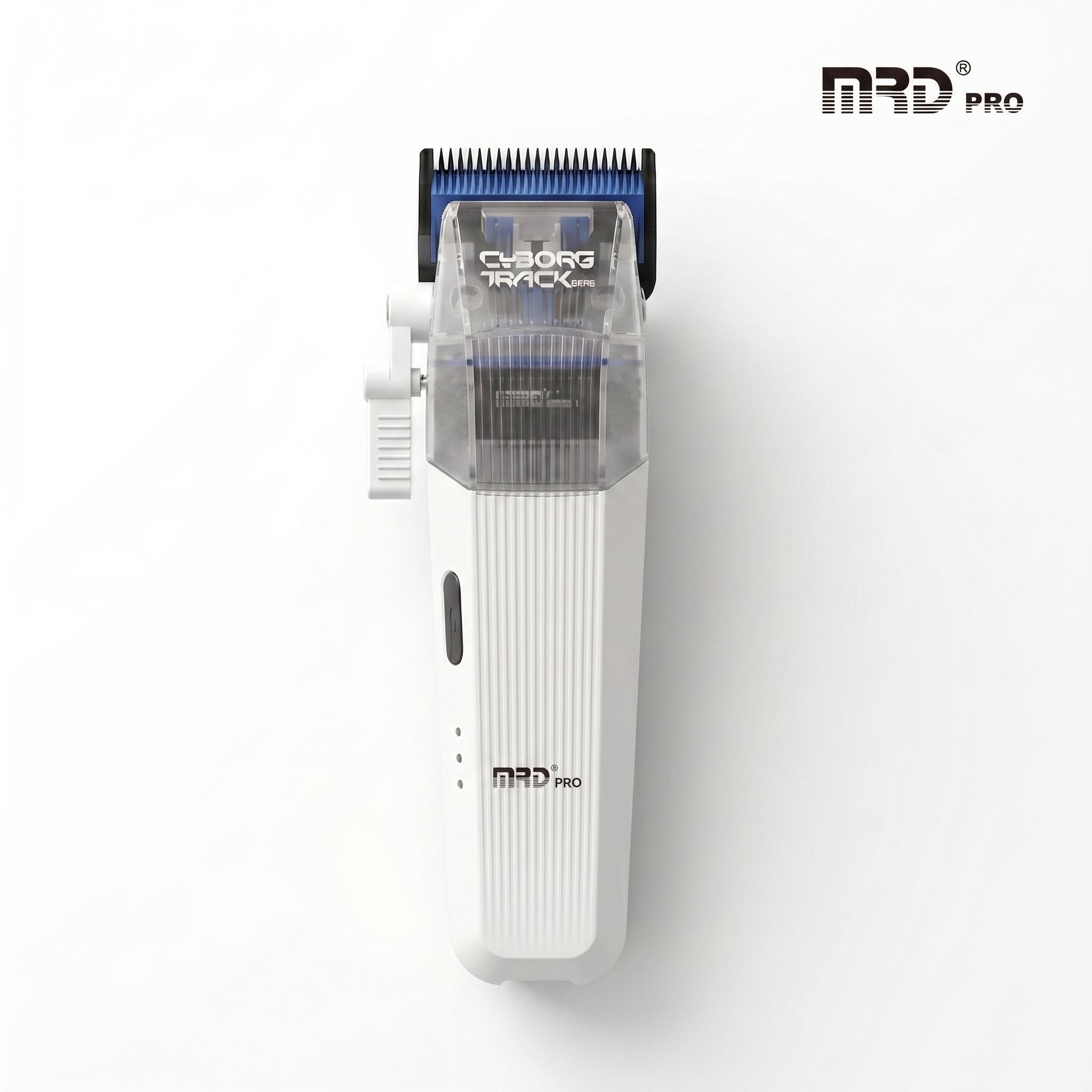 Alternative view of MRDpro CYBORG PRO 2026-WHITE-Professional Cordless Hair Clipper - Full Metal, 3300mAh, BLPU Motor for Barbers
