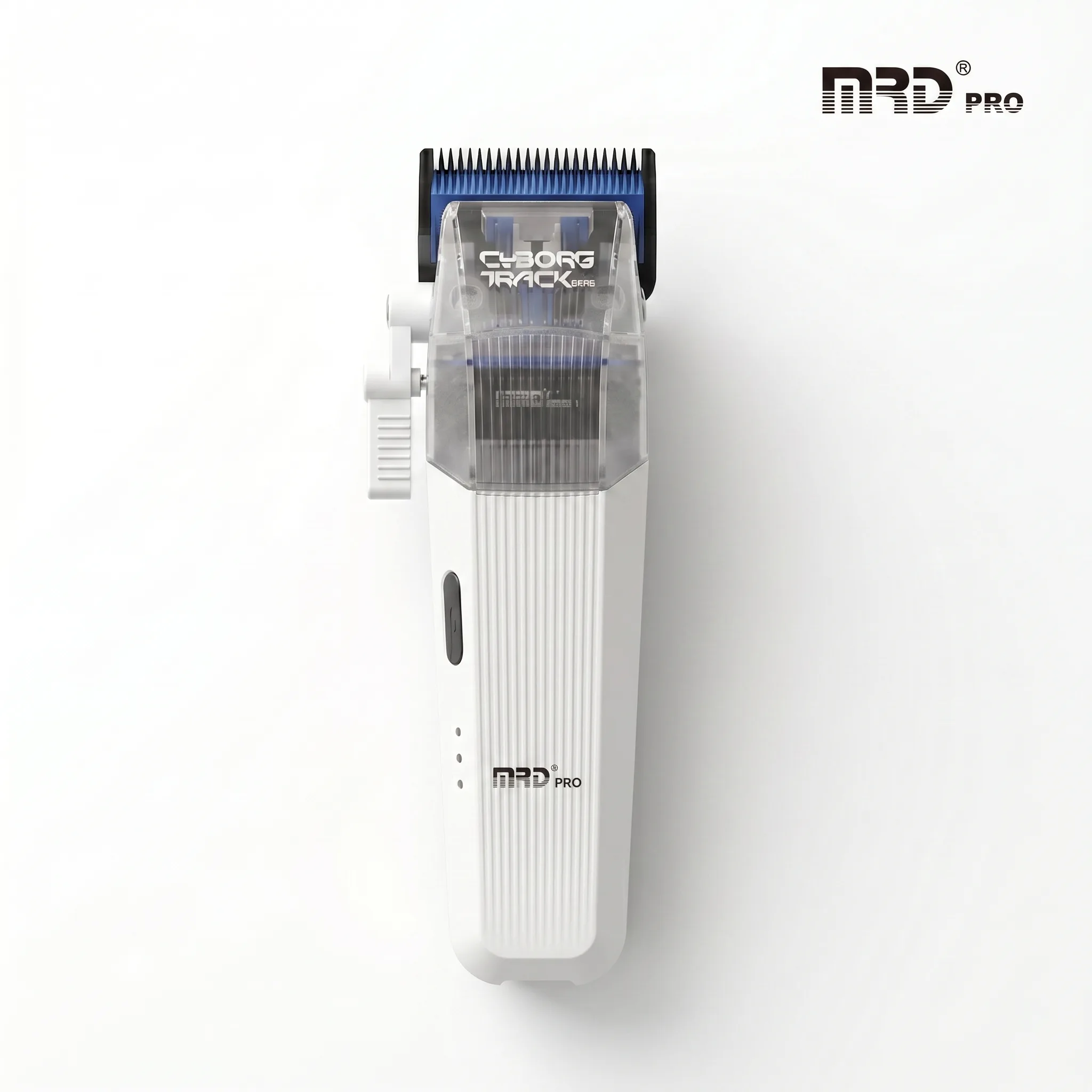 MRDpro CYBORG PRO 2026-WHITE-Professional Cordless Hair Clipper - Full Metal, 3300mAh, BLPU Motor for Barbers - Image 2