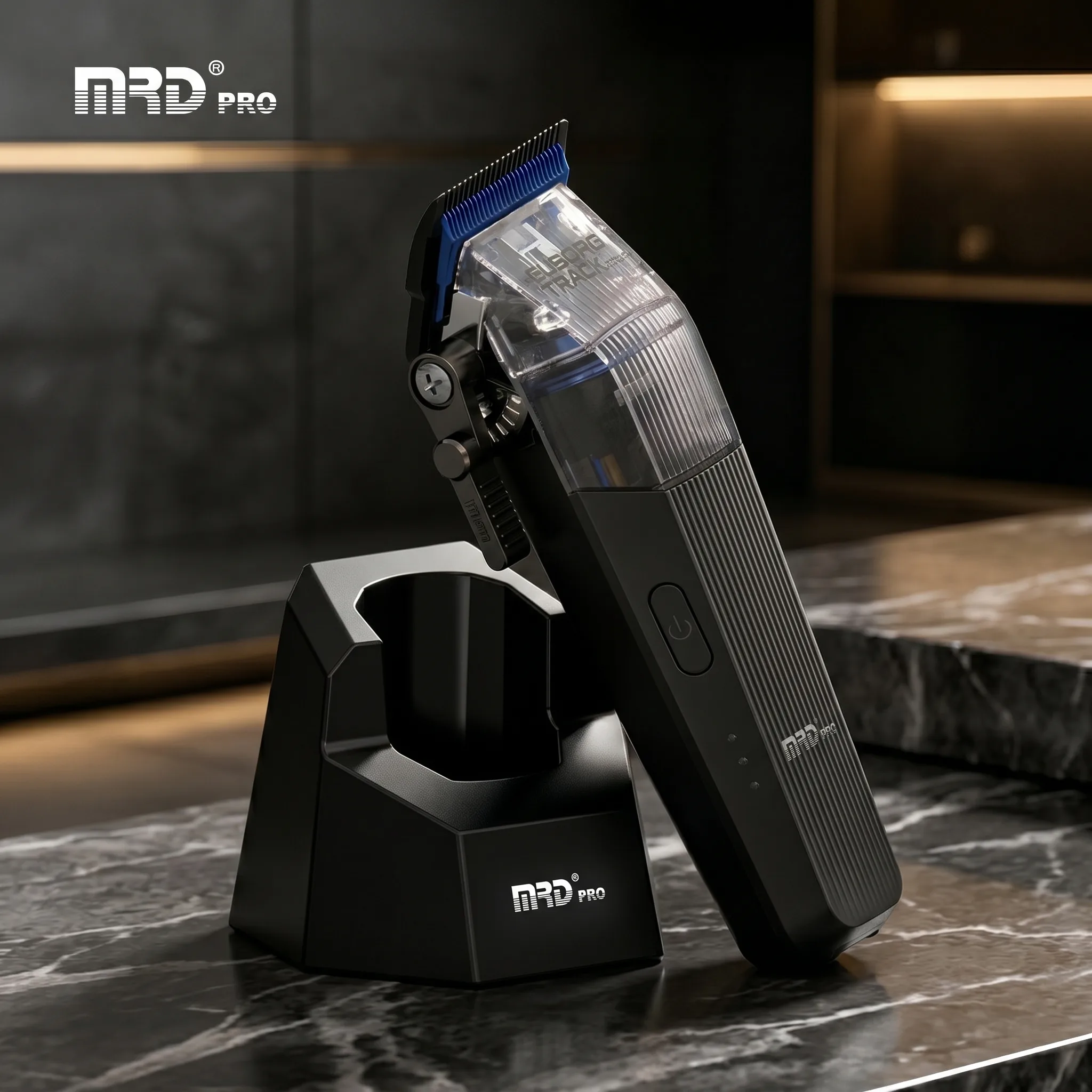 MRDpro CYBORG PRO 2026-BLACK-Professional Cordless Hair Clipper - Full Metal, 3300mAh, BLPU Motor for Barbers - Image 9