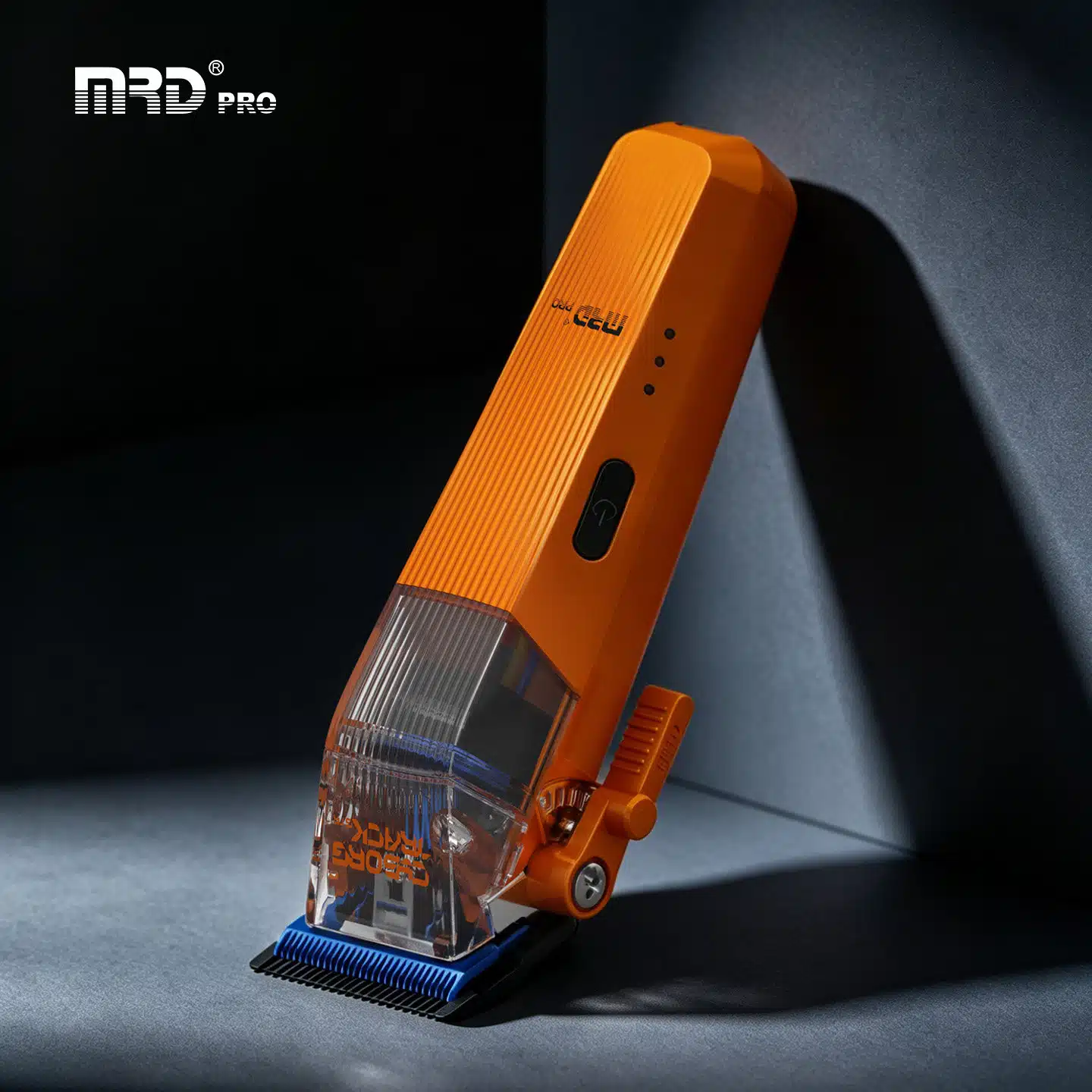 MRDpro CYBORG PRO 2026-ORANGE-Professional Cordless Hair Clipper - Full Metal, 3300mAh, BLPU Motor for Barbers - Image 9