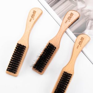 Alternative view of MRDpro Barber Neck Duster – Premium Wooden Handle Hair Sweeping Brush with Soft Bristles for Professional Salon & Barber