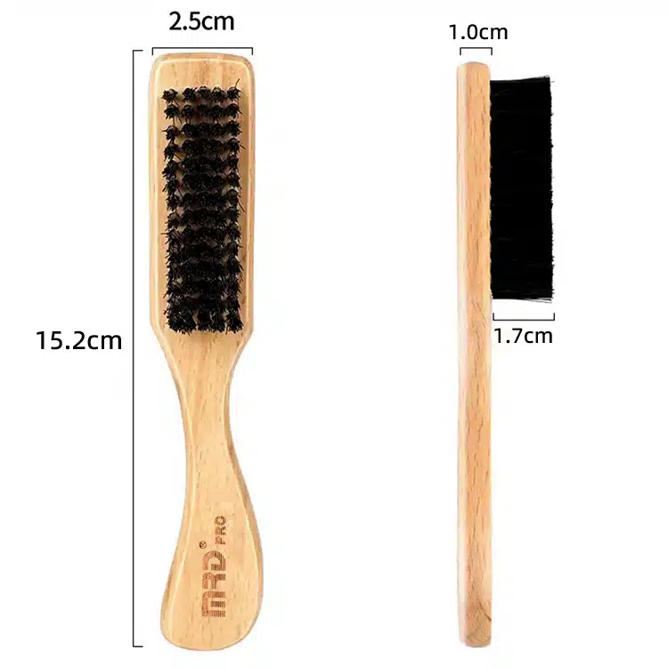 MRDpro Barber Neck Duster – Premium Wooden Handle Hair Sweeping Brush with Soft Bristles for Professional Salon & Barber - Image 3