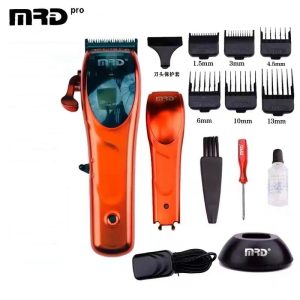 Alternative view of HC-100M(RED) Hair Clipper – Professional Hair Cutting Machine with Powerful Magnetic Motor