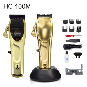 Alternative view of HC-100M(BLUE) Hair Clipper – Professional Hair Cutting Machine with Powerful Magnetic Motor