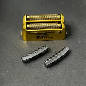 MRDPRO Shaver Blade Set-GOLD– Smooth Close Shave, Sharp Blades, Easy Replacement